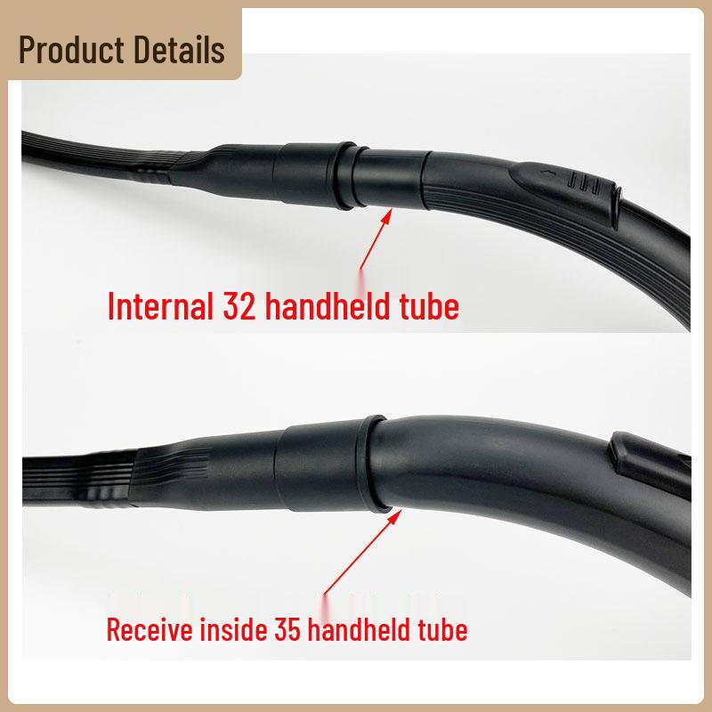 Extended Nozzle Vacuum Cleaner Accessory Set - Telescopic, Flat, and Soft Suction for Caulking and Cleaning (Model 3235)