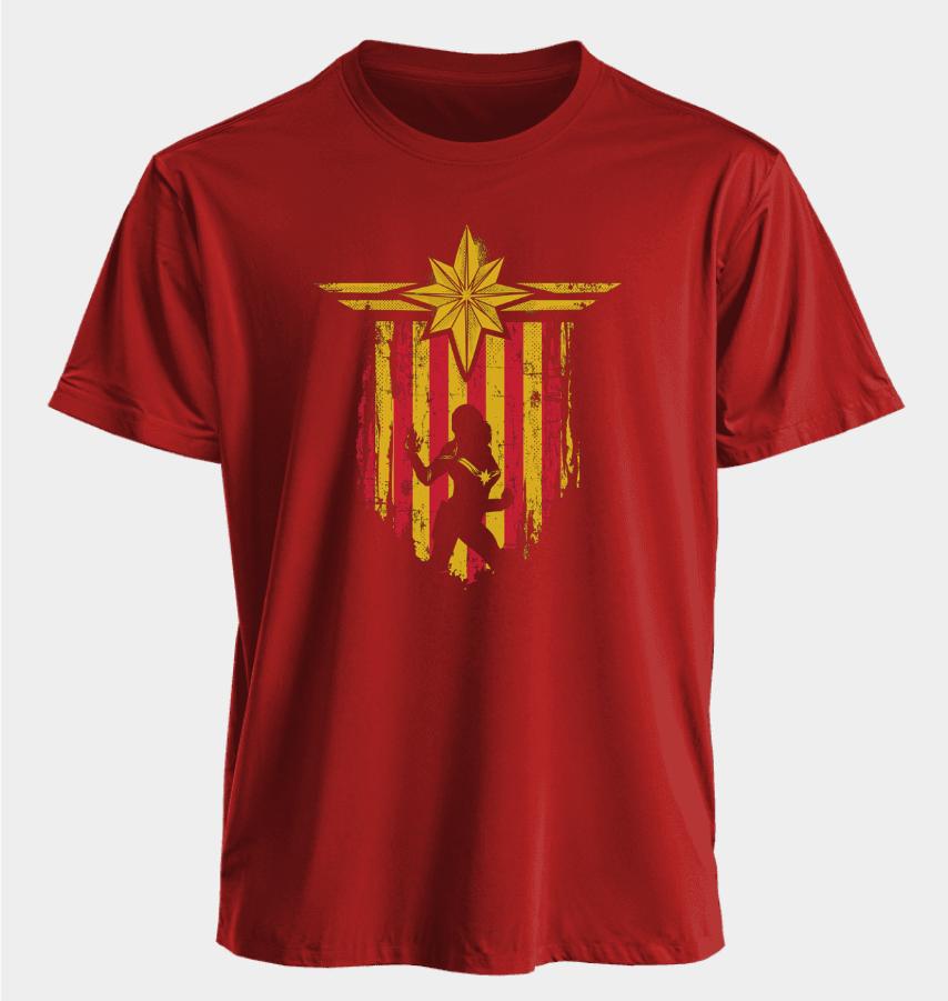 Men's and Women's T-shirts Captain Summer American Spring and Autumn Sports Fitness Casual Oversized Short-sleeved