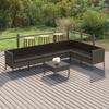 Vidaxl 8-Cz. Set da Giardino, Cuscini, Rattan PE, Grigio
