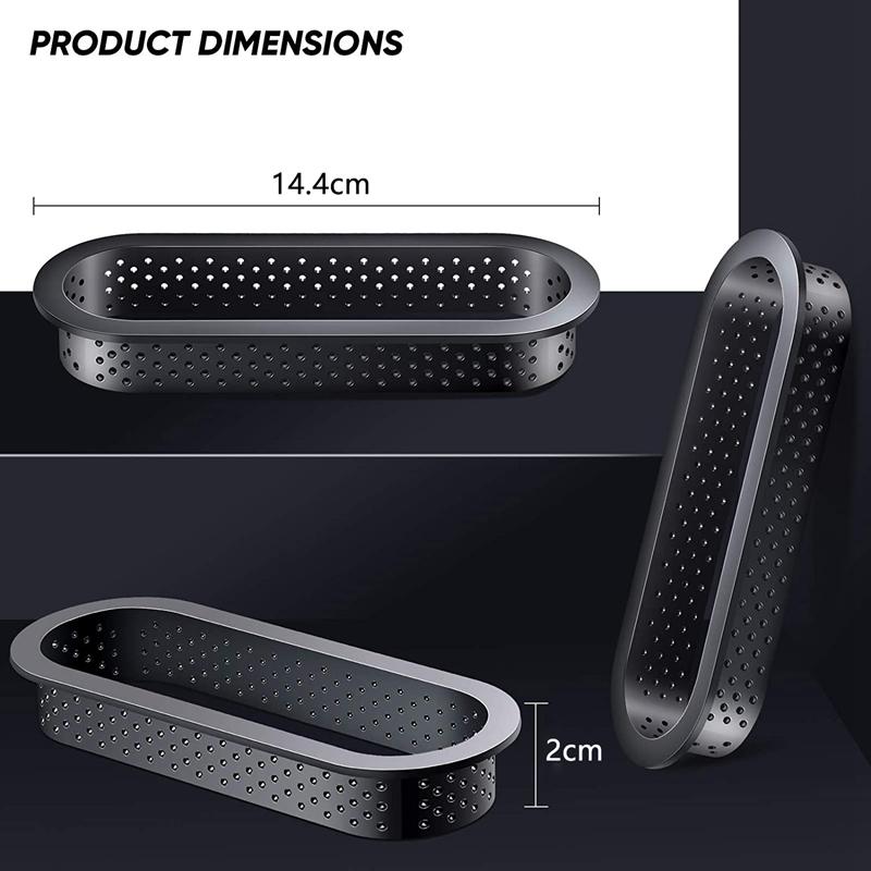 8 ks Plastový prsten na tartaletky, prsten na dortové pusinky, perforovaná formička na tartaletky, žáruvzdorný prsten na pěnu, nástroj na zdobení tartaletek a dortů pro kuchyň