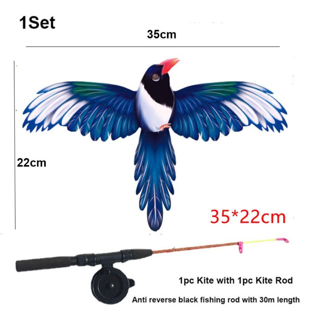 DIY Toy Large Eagle Kites with 30 Meter Kite Line Flying Bird Kites Garden Outdoor Sports