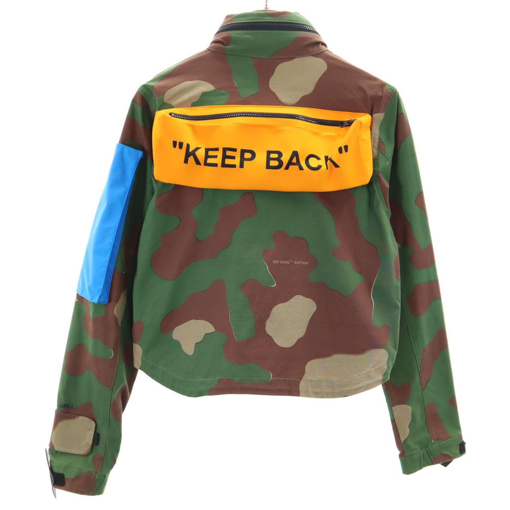 Nike OFF-WHITE Collaboration Camouflage Jacket S Khaki Women Used