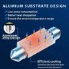2/10Pcs LED Festoon Dome 31mm 36mm 39mm 42mm Super Bright LED Bulb HighQuality Car License Plate Light Car Interior Reading Lamp