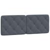 Bed Frame without Mattress Dark Grey 140 x 200 cm Velvet