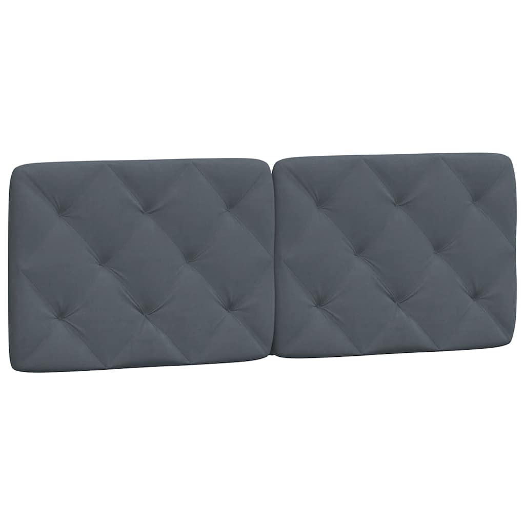 Bed Frame without Mattress Dark Grey 140 x 200 cm Velvet