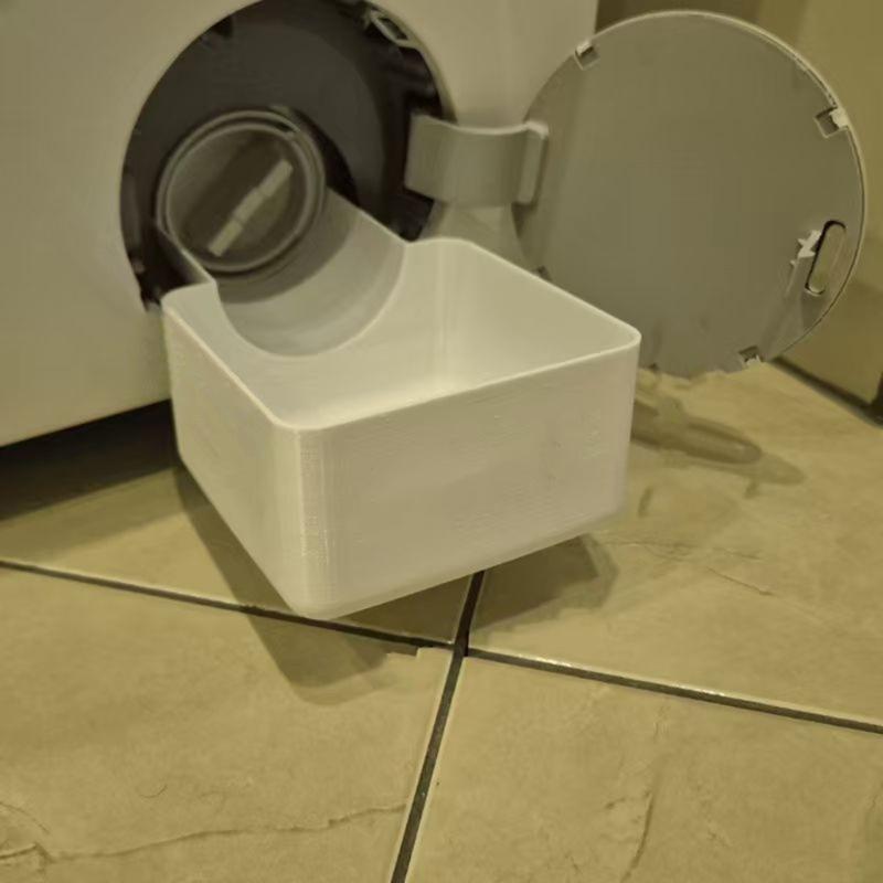 Washing Machine Drain Tray 19 X 8 X 8 Cm, Side Hanging Water Collection Basin with Hose Guide for Laundry Rooms