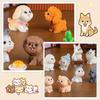 DeryArcle Miniature Dog 12 Small Garden Resin Dog Lucky Strong and Good Mini 3D Tabletop Potted Gardening Various Types Figurines, Dogs, Ornaments,