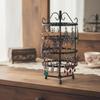 Earring Organizer Metal Detachable Rotating Jewelry Display Rack Tower Beauty Salon Decoration Home Decor Valentine's Gift