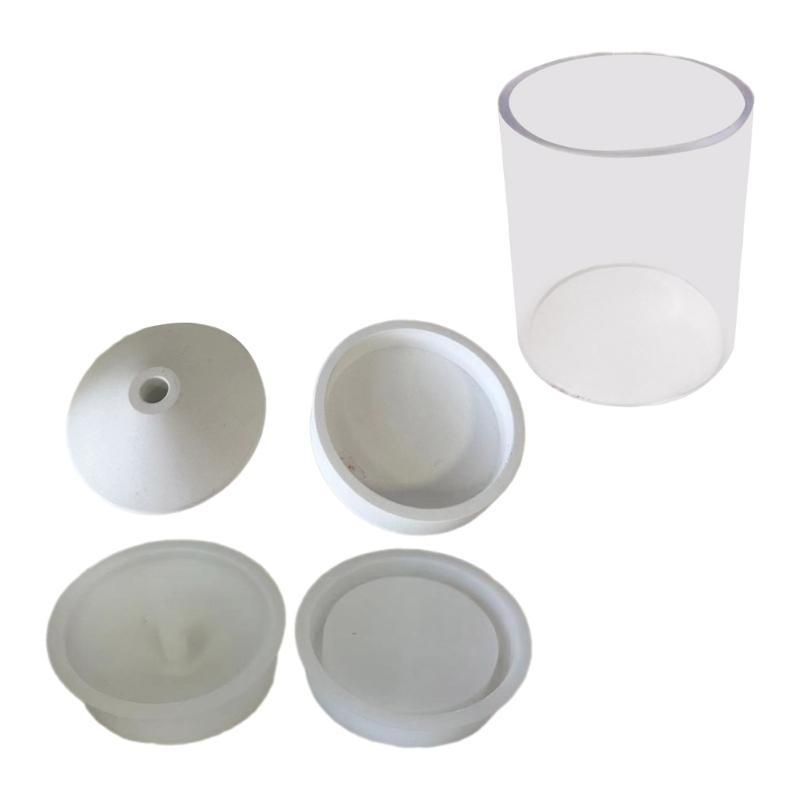 Outdoor Garden Candle Holder Silicone Molds Handmade Candlestick Molds Concrete Plaster Moulds for Candle Holder Making