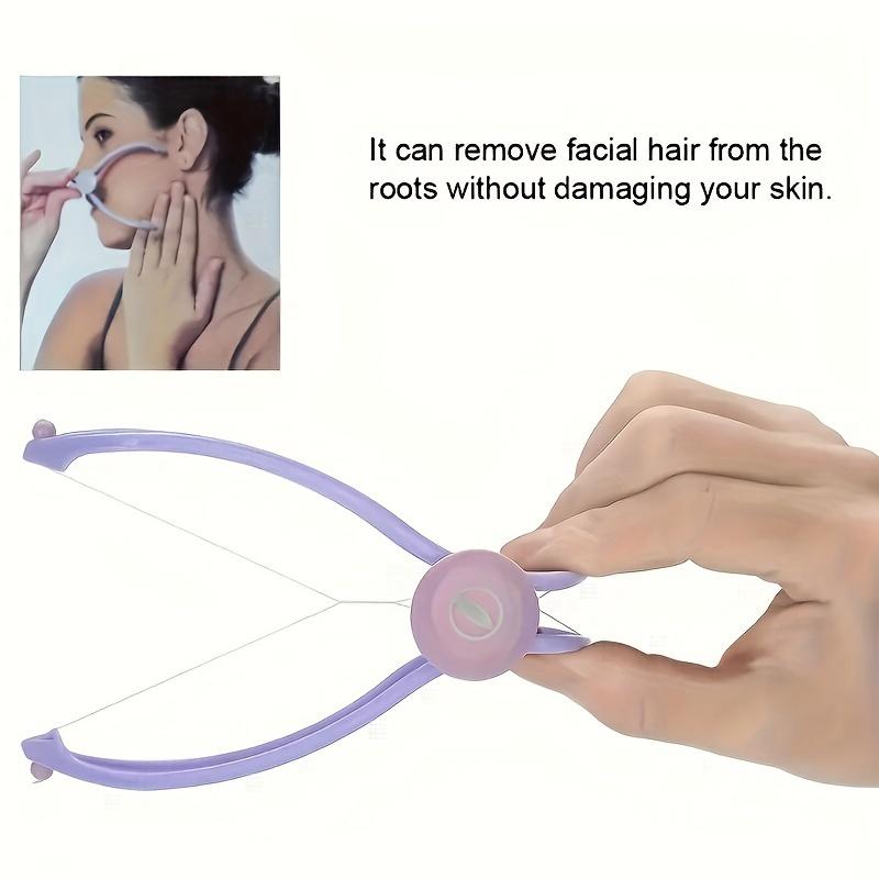 

Painless Facial Epilator with Spring Thread Design, Hair Remover for Cheeks, Chin & Eyebrows