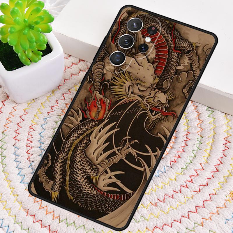 The Chinese Zodiac Dragon Colorful Phone Case For Samsung Galaxy note 10 pro S26 S25 S24 S23 S22 Ultra Plus S21 FE S20 Cover