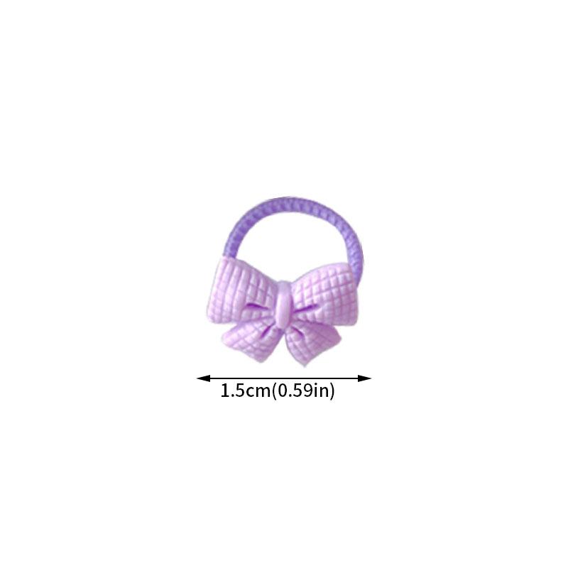 40Pcs/lot Baby Girl Hair Accessories Cute Flower Candy Baby Elastic Hair Ties Ponytail Holder Kids Girls Hair Ropes Rubber Band