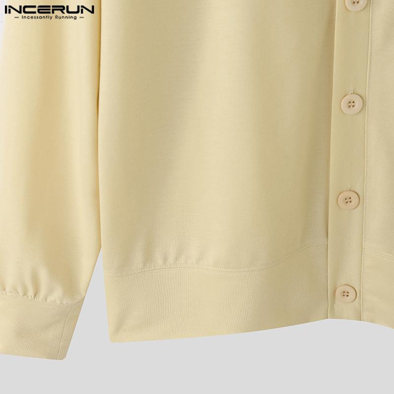 INCERUN Oversized Men Batwing Sleeve Buttons Up Casual Kimono Cardigan Tops