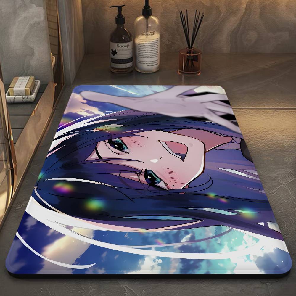 Ado Kyogen X Uta Anmie Door Mat Washable Non-Slip Living Room Sofa Chairs Area Mat Kitchen Doormat Area Rug