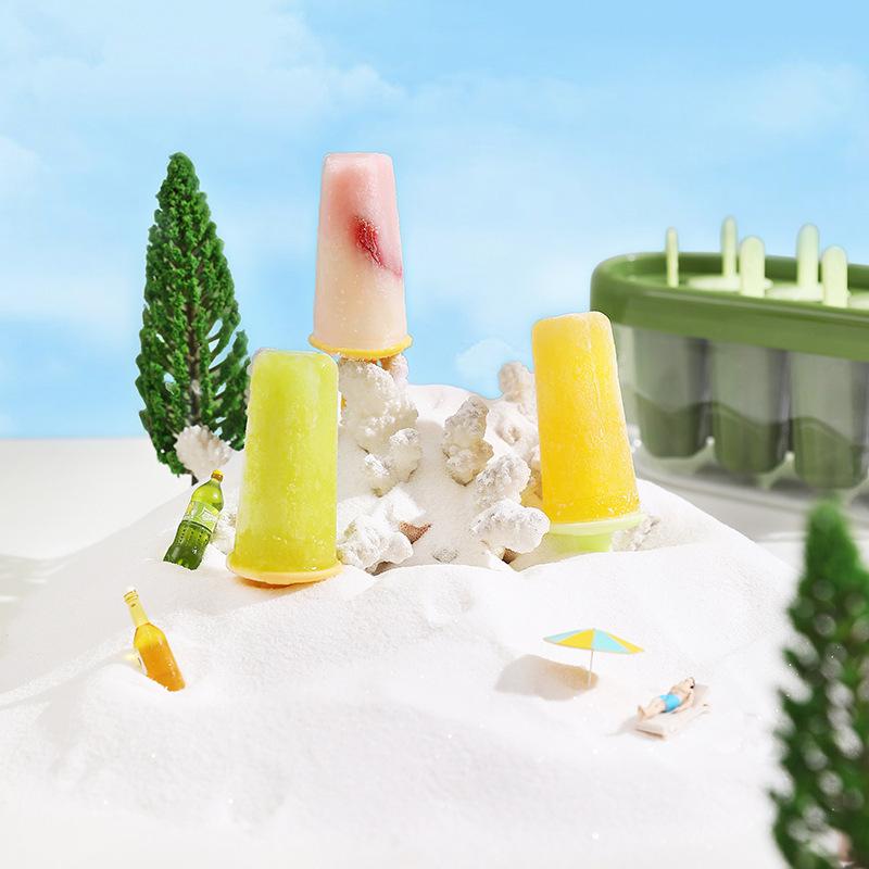 Ice Pop Molds, Reusable Popsicle Molds with Lid, DIY Ice Cream Bar Makers