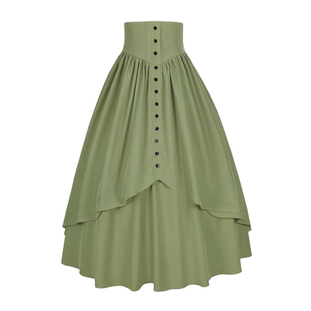 Womens Maxi Skirt Drawstring High Waisted Summer Long Skirts Lightweight Tiered Flowy Floral Pleated Skirts