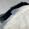 Korean MORE THAN YESTERD*Y Winter 25 Mesh Cake Lace Skirt