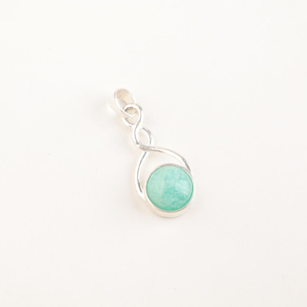 Natural Amazonite Gemstone 925 Sterling Silver Jewelry Handmade Pendant For Gift CP-25-29