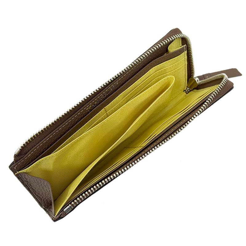 Slim L-shaped zipper long wallet Monogram Purse 75-1822 Dark Brown