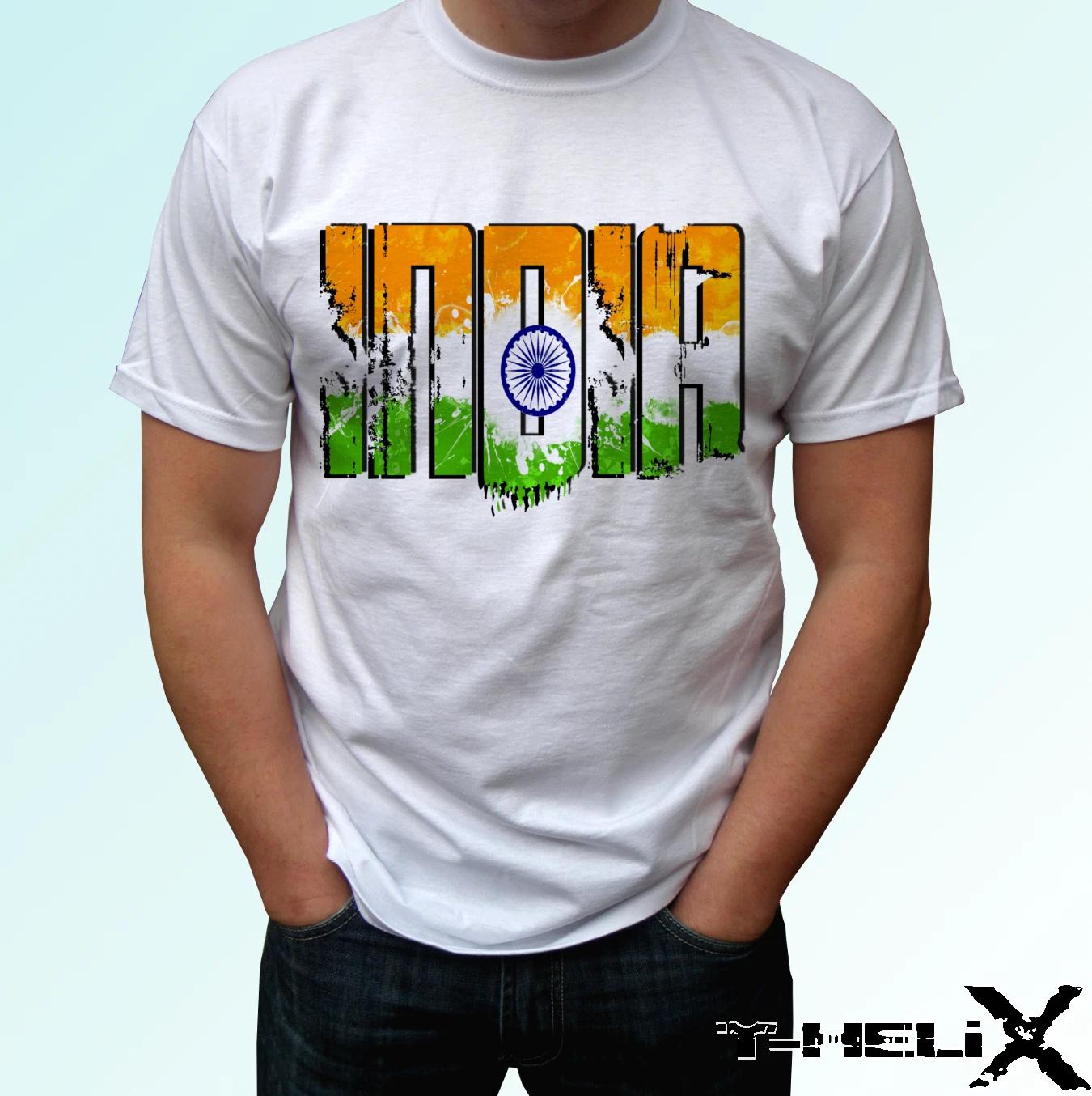 

India flag- white kids boys T-Shirt top holiday design - s s kids & baby sizes 110