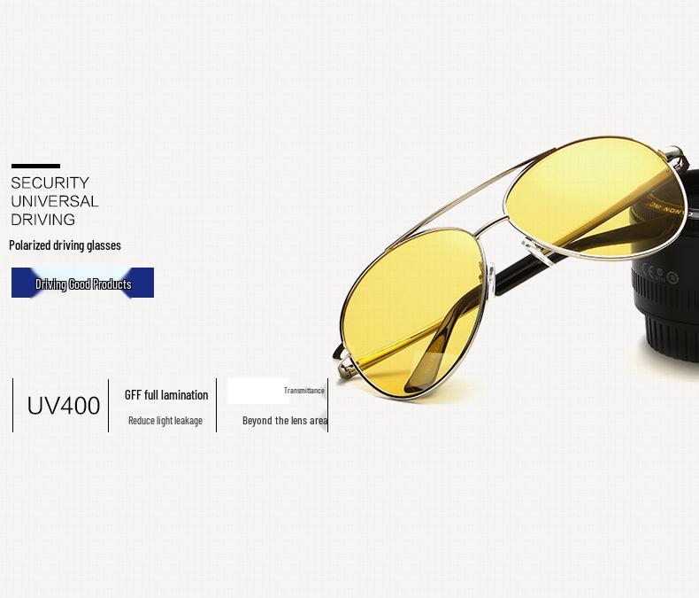 Anti-Glare Night Vision Driving Glasses for Men - Luminous Protection from Headlights