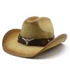 Straw Hat With Wide Brim For Summer Sun Protection And Outdoor Casual Wear