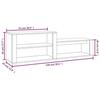 816918 vidaXL Armoire à chaussures Sonoma gris 150x35x45 cm Bois d'ingénierie