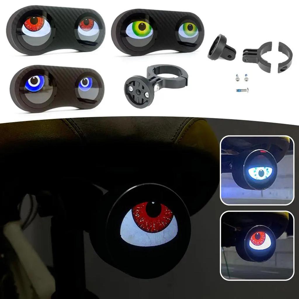 High Brightness Devil Eyes Bicycles Rear Light Programmable Bike Tail Lamp Dynamic LED Bicycles Tail Light Enduring