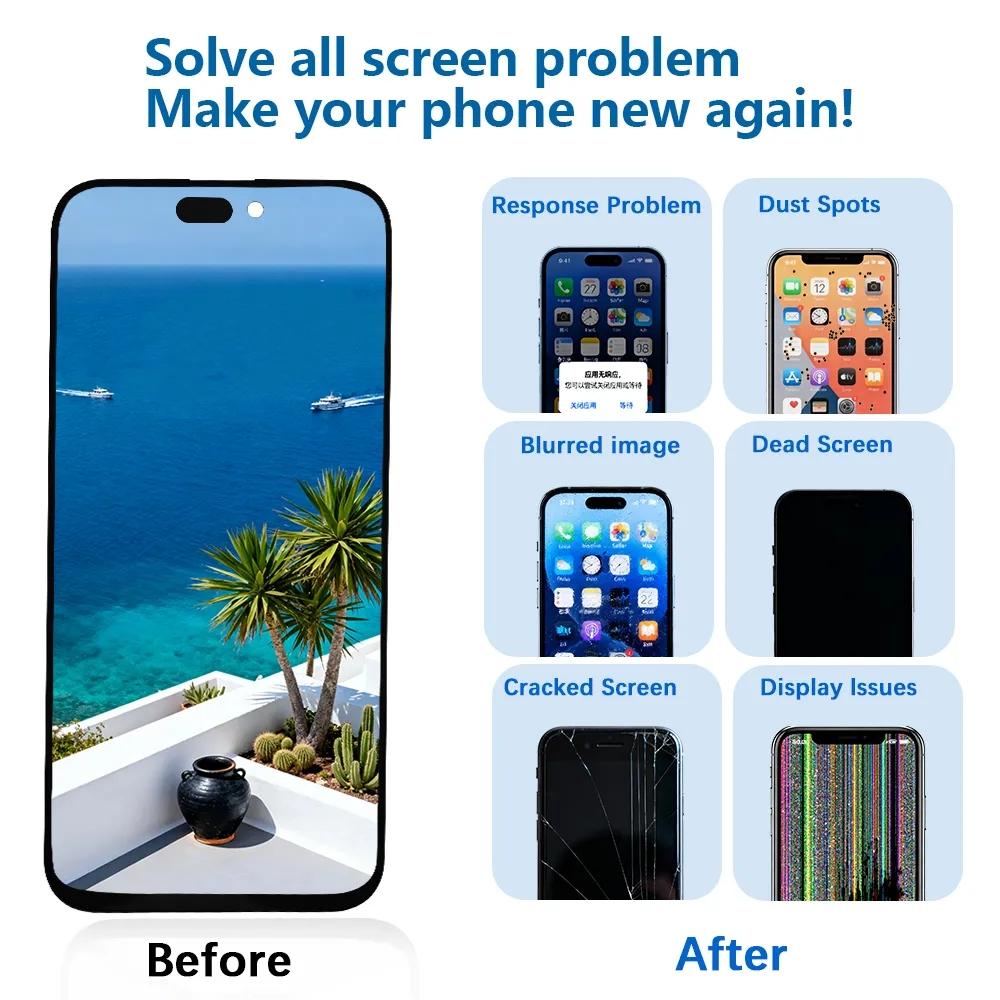 LCD Display for iPhone 15 Pro Touch Screen Digitizer Assembly Replacement Parts