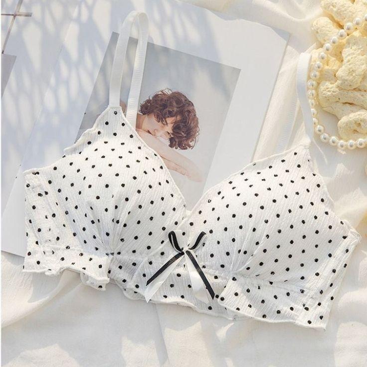 Sexy Women Push Up Bras Fashion Lingerie For Lady Sexy Underwear Cute Dot Bras For Girls