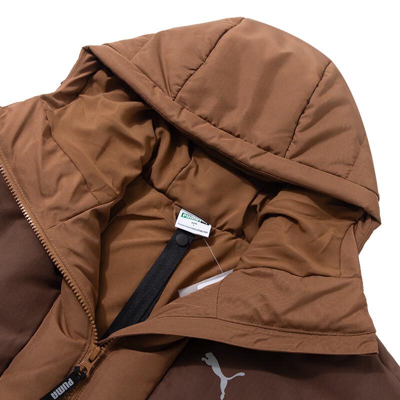 Puma Fashionable Windproof Warm Casual Hooded Down Jacket Men Jackets Brown 629739-66