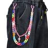 Double Layer Star Belt Chain Acrylic Cross Pants Chain Resin Heart Waist Chain  Jeans Decor