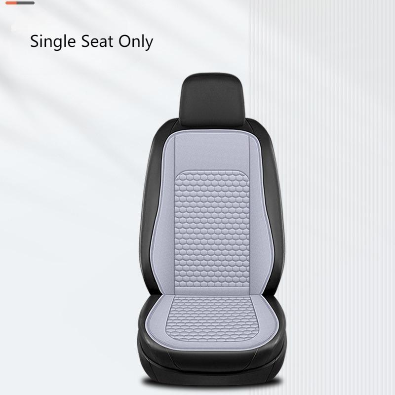 

Hexagon Embossed Car Seat Cushion - Easy Installation (No Ties Needed), Breathable & Durable for All Seasons, Universal Fit Polyester&Four Seasons серый