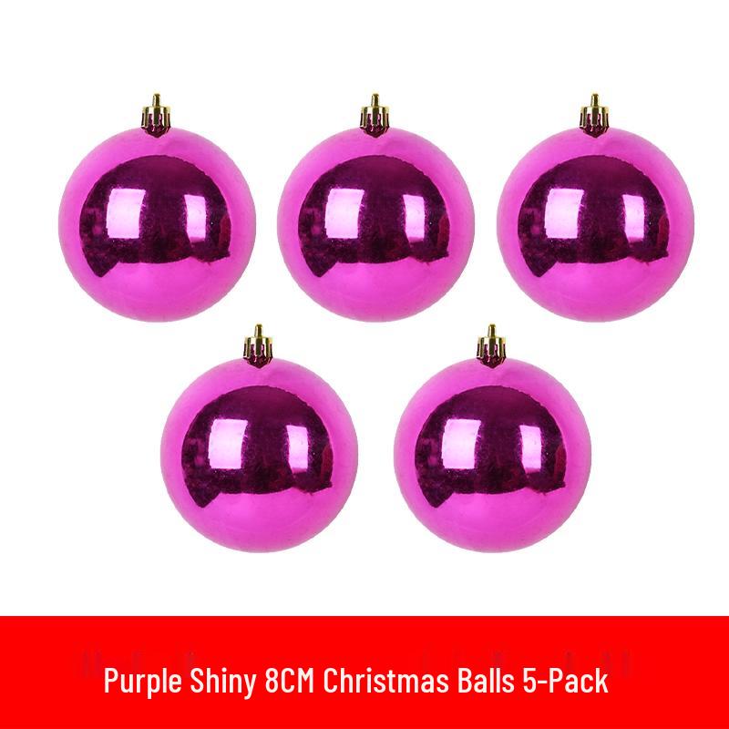 6-30cm Christmas Ornaments: Shiny, Matte & Glitter Balls In Gold, Silver, Red & Green - Plastic Tree Decorations