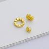 S925 Silver Wheel-Shaped Zircon Spacer Beads for DIY Necklace & Jewelry Making