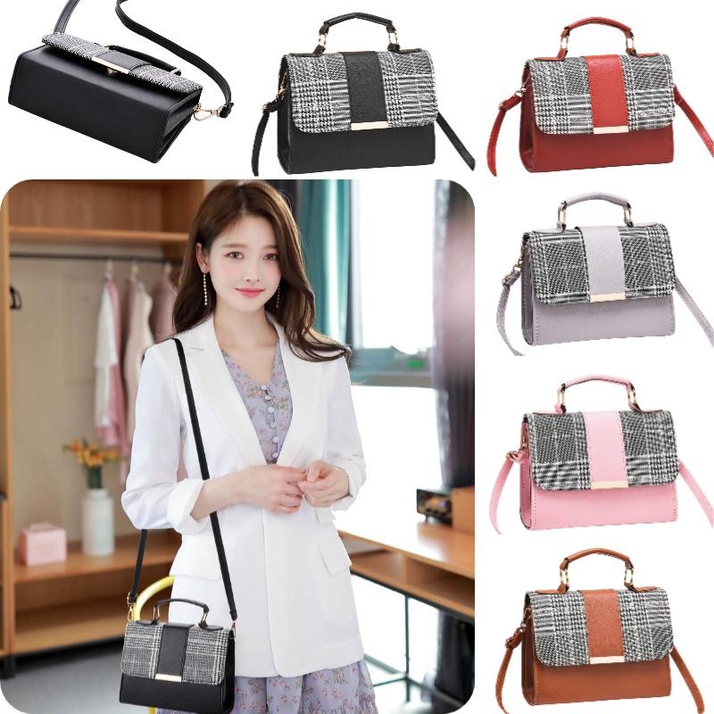 Trendy Women's Bags Hot Selling Cross-border Style Plaid Shoulder Bag