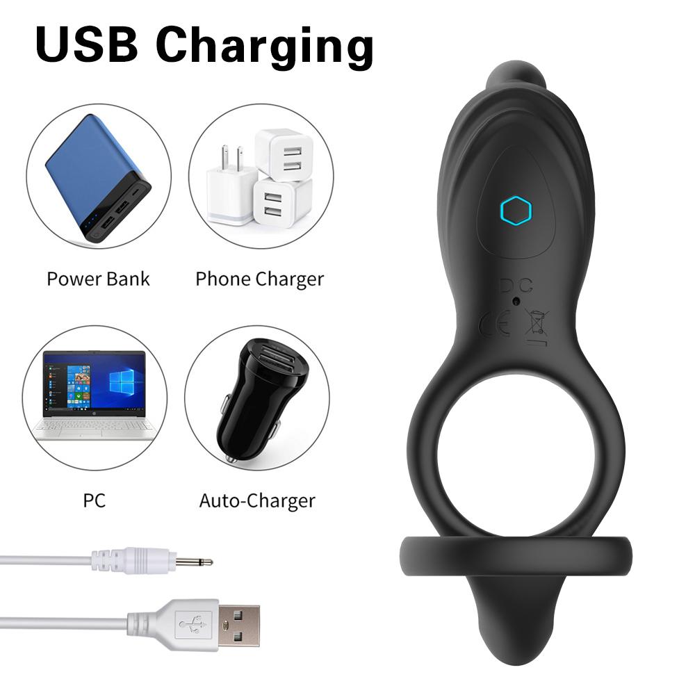 Vibrator 3 în 1 pentru suge de clitoris pentru cupluri, penis, inel pentru penis, ejaculare întârziată, linsul clitorisului, vibratoare anale, jucărie sexuală pentru cuplu