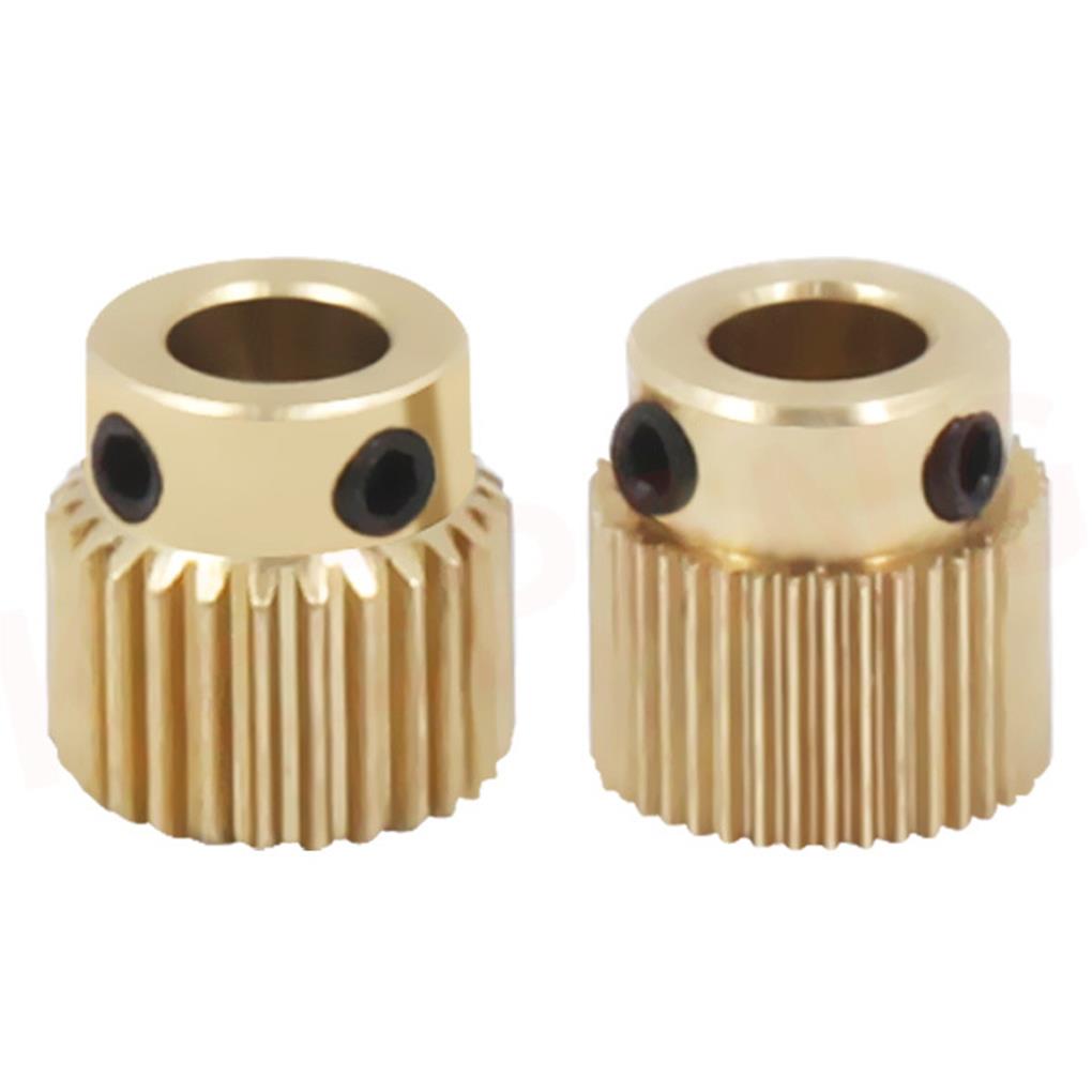 Brass Gear Rotable Extruder Wheel Universal Portable Drive Gear Resuable Brass Fitting 40