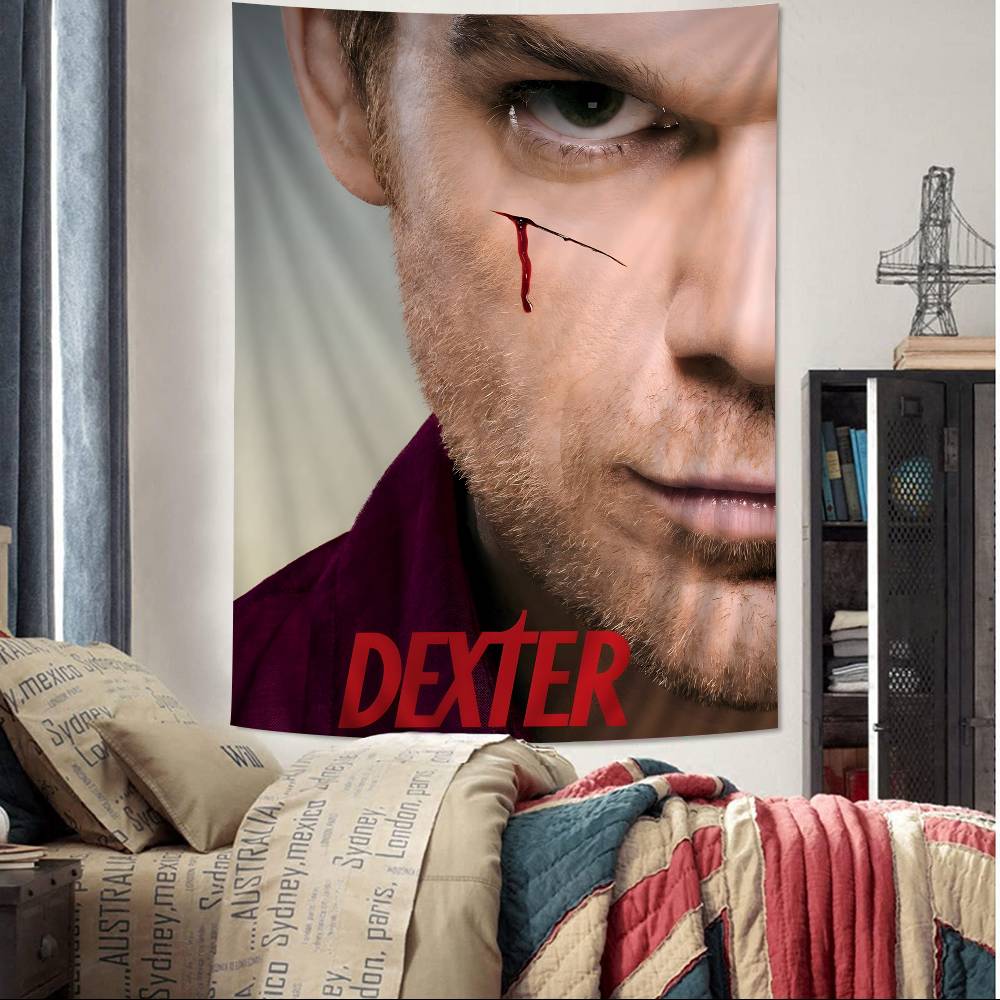 DDexter Michael CHall Classic TV Cartoon Tapestry Bohemian Wall Tapestries Mandala Home Decor