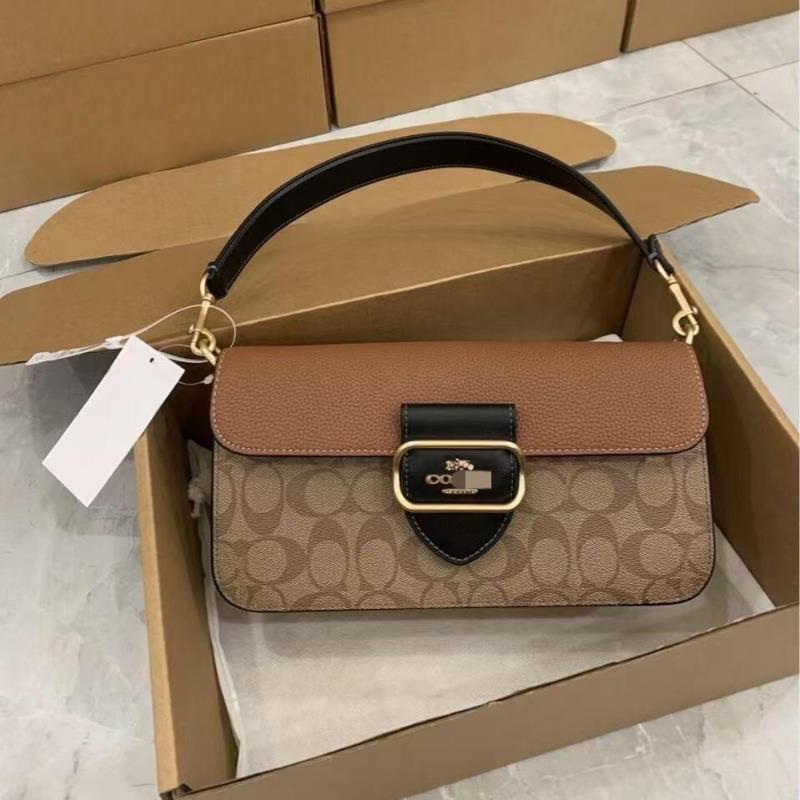 High-quality New Classic Old Flower Leather Square Bag Chain Bag Underarm Bag Shoulder Messenger Bag