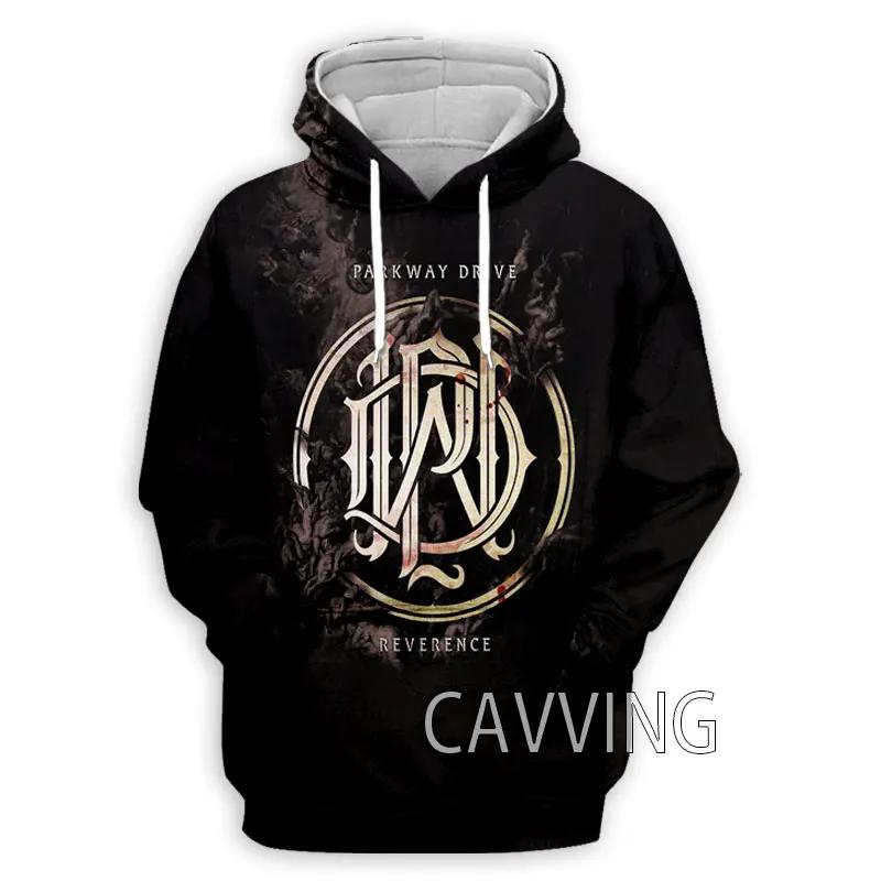 

3D Друк Parkway Drive Rock Толстовки з капюшоном Толстовки Харадзюку Топи Одяг для жінок/чоловіків L