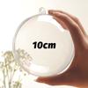 1/20pcs Clear Christmas Balls Plastic Hollow Ball DIY Fillable Bauble OrnamentsWedding Party Xmas Tree Hanging Home Decor Gifts