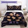 Cute Sticker Collage Threepiece Set Without Core 1 Duvet Cover 2 Pillowcase Without Core Soft And Comfortable Duvet Cover And Pillowcase