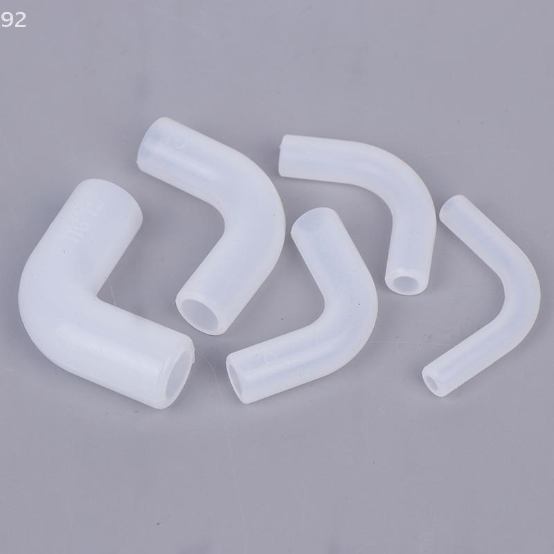 5pcs Silicone Elbow Flexible Repair Joint Hard Tube Soft Connector Elastic Right Angle Rubber Coupling Pipe Irrigation Garden