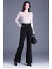 2025 Winter High-End Damen Koreanischer Stil High-Waist Seiden-Baumwoll-Schlankmachende Micro-Flare-Hose