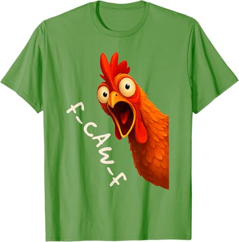 Funny FCawF Chicken FCAWF Rooster Halloween Bird Crow TShirt Y2k Chicken FCAWF Crow Graphic Outfit Novelty Gift Saying Tee S