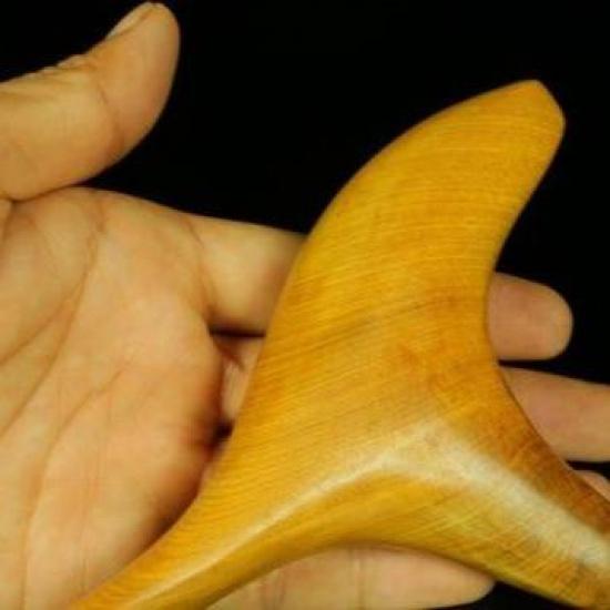 Acupressure Massage, High Quality, Acupoint Stick, Foot Massage Tool, Made of Fresh Lime Wood, Triangle and Bird Design, Foot Massage Device