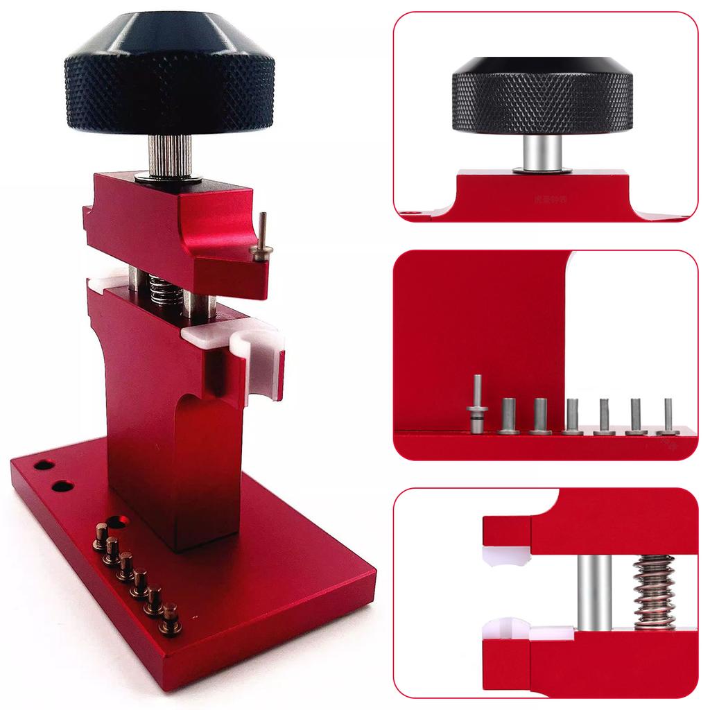 7-Pin Push Type Watch Crown Tube Removal Tool Watchmaker Watch Friction Tube Repair and Removal Tool