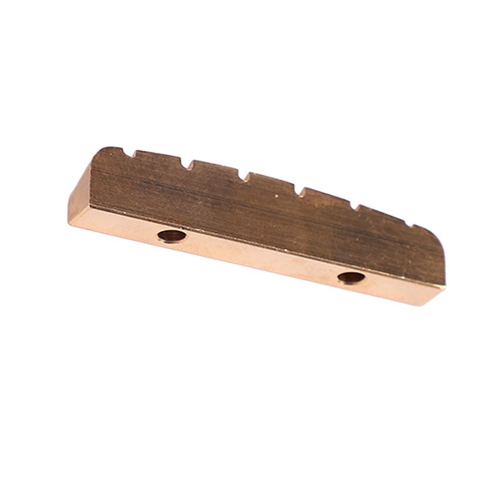 Brass Material Brass Nut 43mm Size Pre Slotted Guitar Nut Professional Guitar Nut Electric Guitar