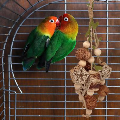 Bird Toys Parrot Accessories Cage Decorated for Macaws Cockatoos Cockatiels Parakeets Attachments